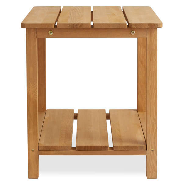Red Barrel Studio® Matiss Cedar Outdoor Side Table Wayfair